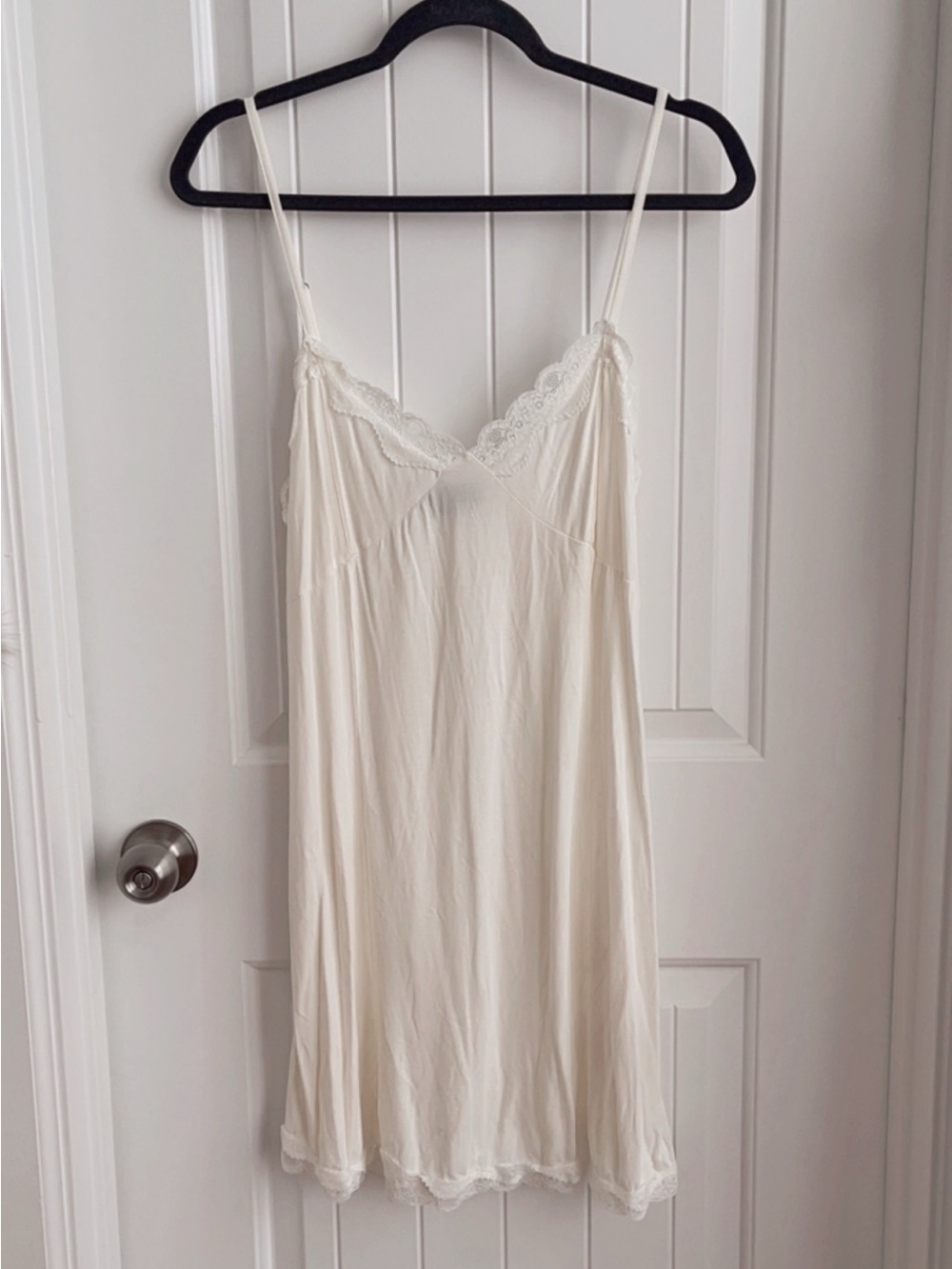 POL Cream Lace-Trim Chemise